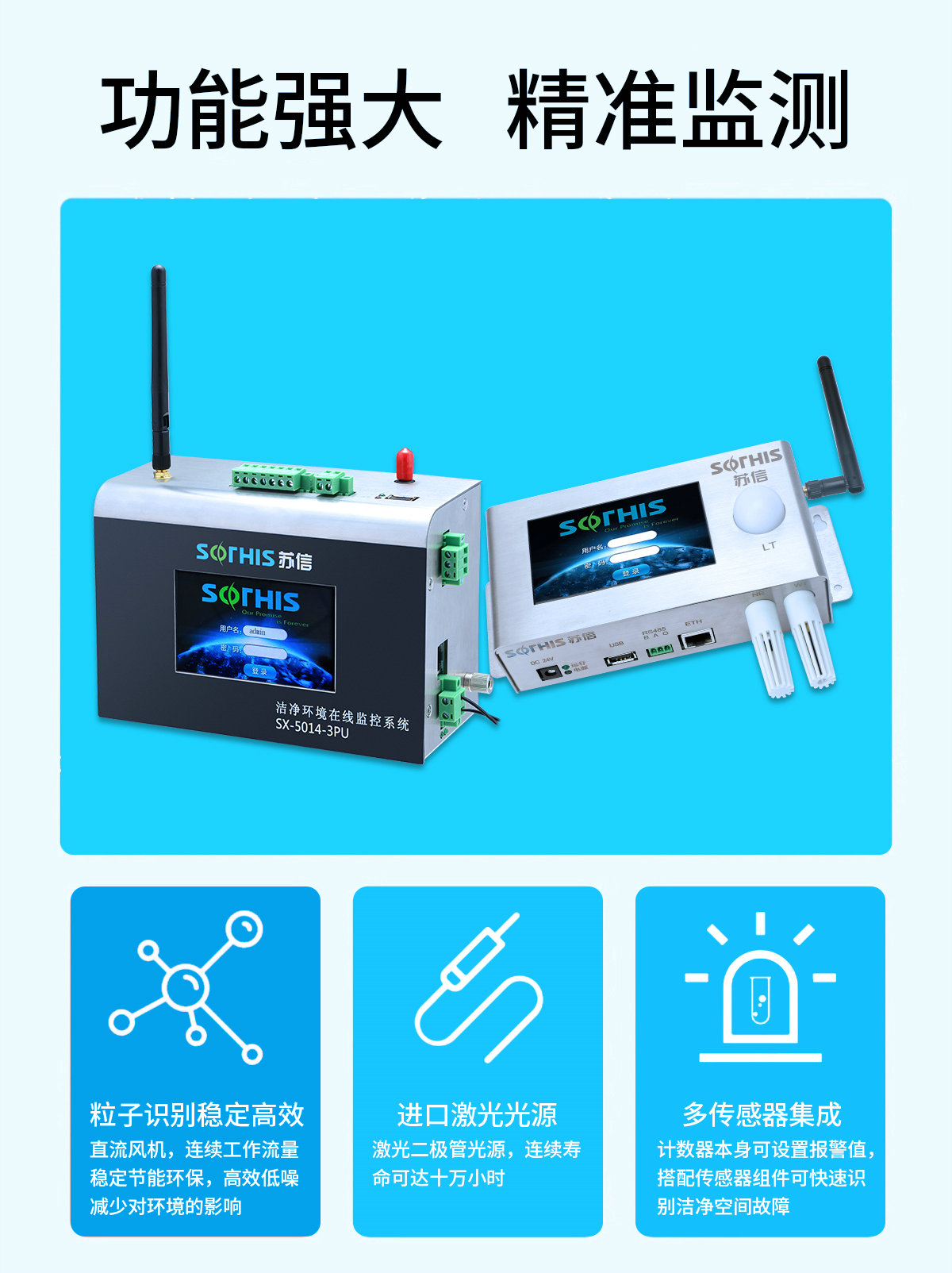 洁净环境在线监测系统功能